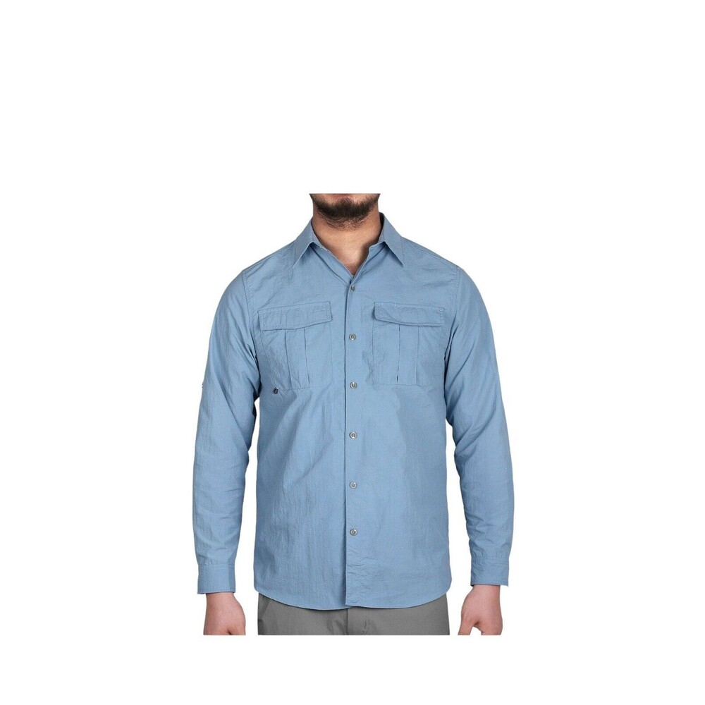 Freesoldier Men's UPF 50+ Protection Hiking Fishing Shirt XXL